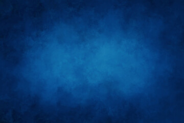 Blue texture background with vignette border, elegant rich blue color, blue paper or wall backgrounds 