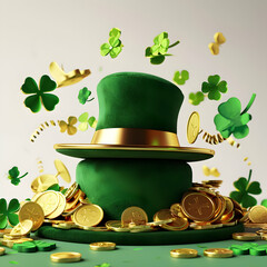 Happy st Patrick s day discount sale podium background