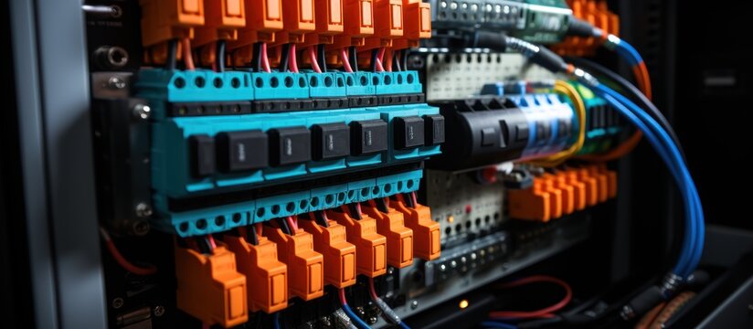 a mounting wire in the electrical panel.