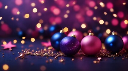 Fototapeta premium background with christmas balls