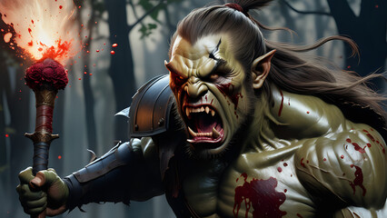 orc in battle