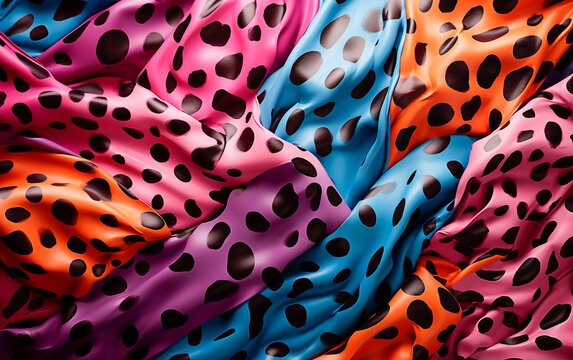 seamless colorful leopard print