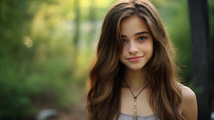 Naklejka premium Cute teen