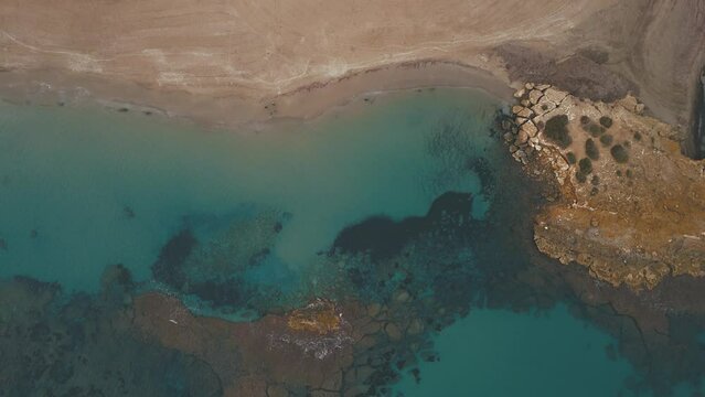 Aerial view of the beaches and coves of Orihuela Costa, Alicante province, Spain