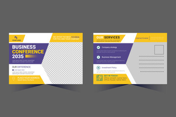 Corporate Professional Business Postcard Design template