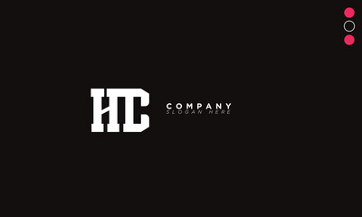  HC Alphabet letters Initials Monogram logo CH, H and C