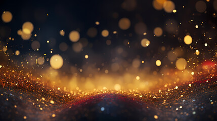 Fototapeta na wymiar Featuring stunning soft bokeh lights and shiny elements. Abstract festive and new year background