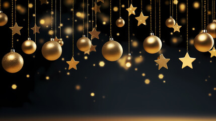 Luxurious shiny Christmas ball decoration, Christmas and New Year ornaments background