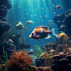 Obraz na płótnie Canvas Aquarium fish