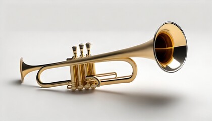 trumpet isolated on a background 