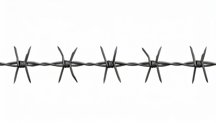barbed wire cut out