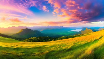 abstract colorful landscape background