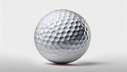 close up of a golf ball cut out of the background