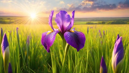 beautiful iris flower