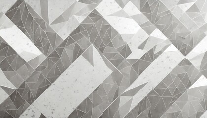 marble background with triangles of silver metal geometric abstraction for your card template...