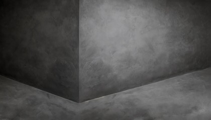 dark gray plaster surface corner