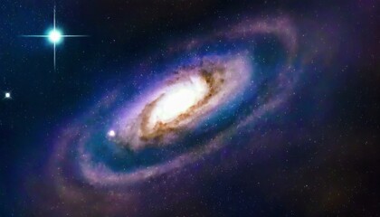 bright spiral galaxy with stars in space galaxy andromeda sci fi high quality space wallpaper elements of this image furnished by nasa