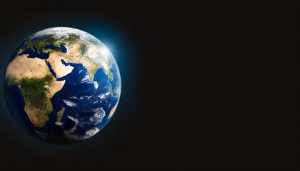 Fototapeta na wymiar earth globe on black background earth hour 2023 march 23 earth planet template for banner elements of this image furnished by nasa