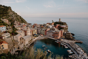 Obraz premium Cinque Terre Sunset