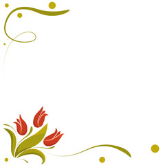 Tulip vector. Tulips. Flat icon of tulip. 8 March. Women`s day. Vector illustration.