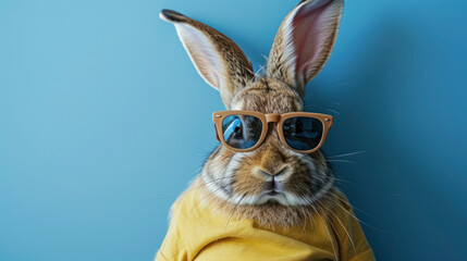 Stylish Bunny with Sunglasses