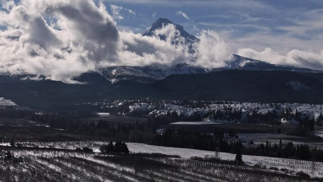 Mount Hood in the Clouds