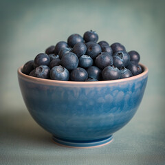 bowl with blueberrys