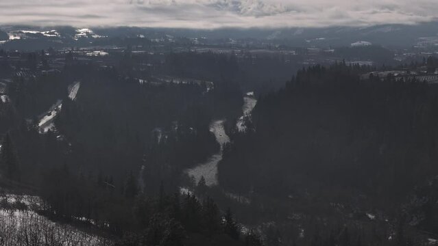 Mount Hood in the Clouds