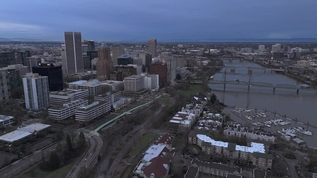 Downtown Portland Aerial Views