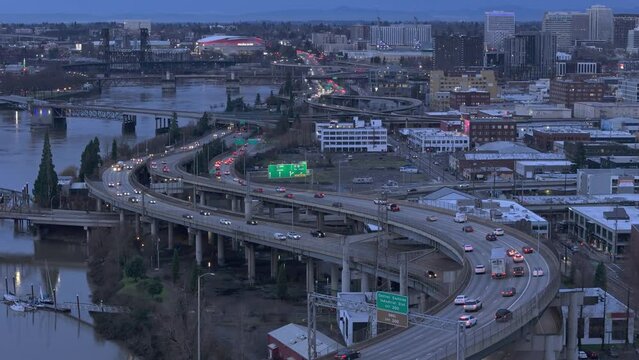 Downtown Portland Aerial Views