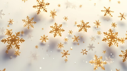 Snowflake background, snowflake border, winter holiday background, soft colors and dreamy atmosphere