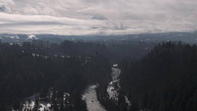 Mount Hood in the Clouds