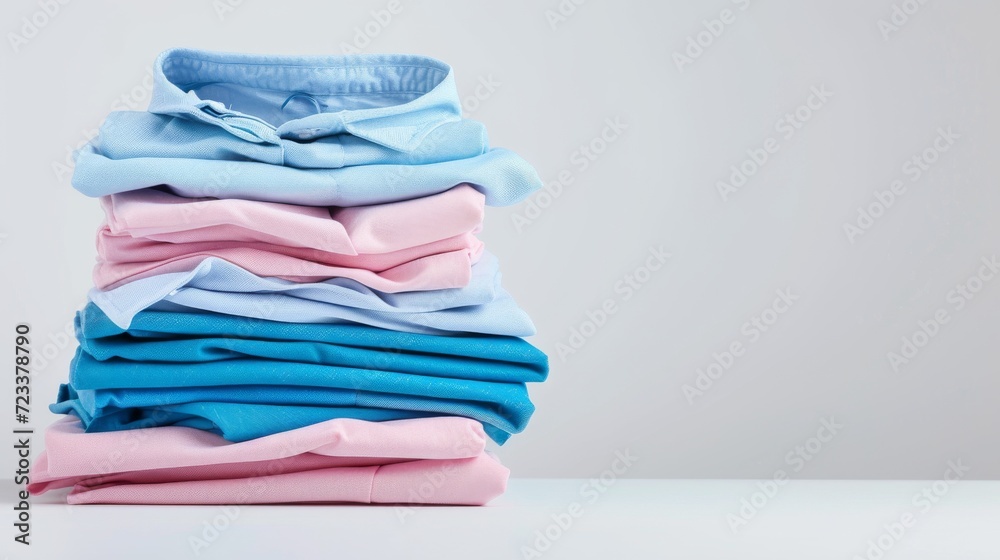 Aufkleber a neatly arranged pile of towels and fabrics, ready to wrap you in softness and warmth