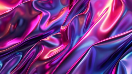 Obraz premium A vibrant burst of color and texture, this abstract fabric evokes feelings of whimsy and creativity with its lilac, purple, and magenta hues