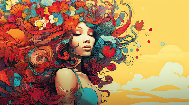 Dynamic Banner Grainy Texture Unleashed Vibrant Harmony Background Ai Generative