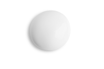 Smear of white cream on empty background