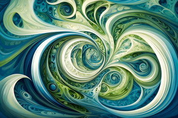 Abstract background with spiral flow