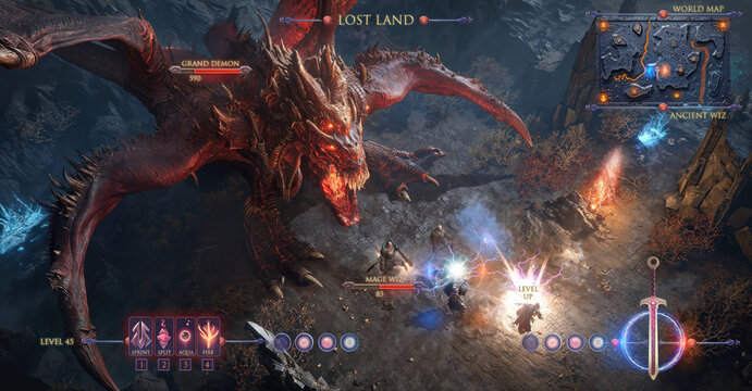 generic UI design totally done by the contributor for a middle ages fantasy role playing style online multiplayer gameplay designs for gaming and web 3 play to earn AAA RPG video games industry