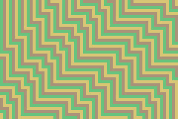 Irregular jagged green, brown, and yellow lines background