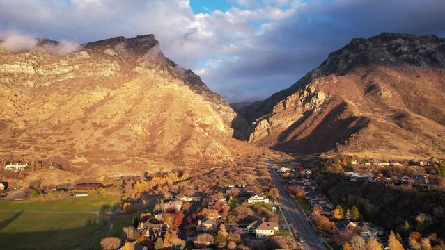 Provo Utah Mountains in Autumn
