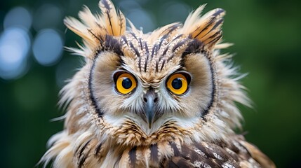 An owl turning its head
