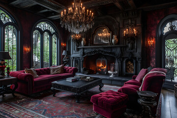 Gothic luxury interior 