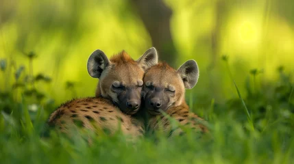 Muurstickers African Hyena © Pierre Villecourt