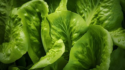 Close up of fresh frilled lettuce.