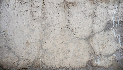 Grunge cracked concrete wall texture abstract background. old exterior made of cement