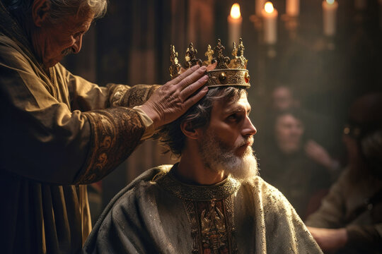 Medieval king Charlemagne Karl der Gro&szlig;e (generative AI)