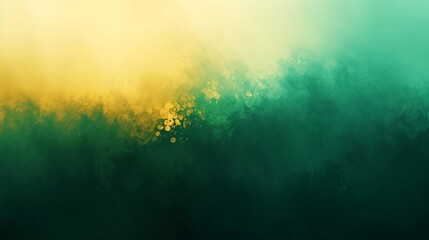 Obraz na płótnie Canvas Abstract green and yellow gradient texture with fluid transition between colors. Golden emerald color scheme. Rich background. Copy space