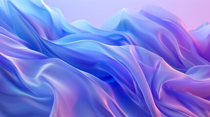 Obraz premium A vibrant abstract fabric featuring shades of lilac, blue, and purple, with hints of electric blue, evoking a sense of modern elegance and whimsy