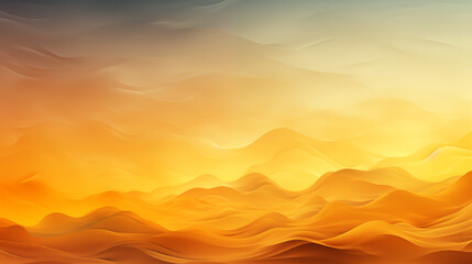 Fototapeta premium Abstract Golden Waves Flowing on a Warm Gradient Background