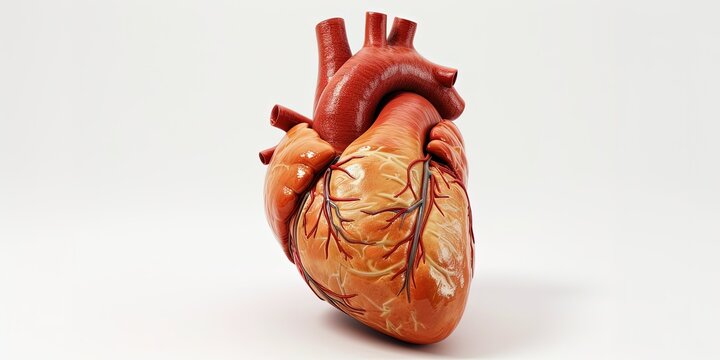 Human heart, heart disease, circulatory system, symbol, background.